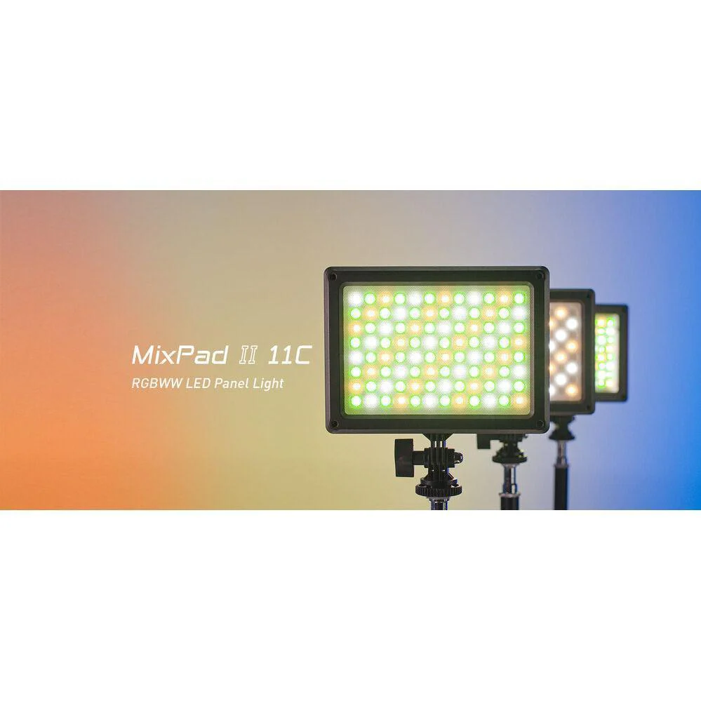 Nanlite Mixpad 11 Series II RGB on-camera LED light with power supply - Image 4