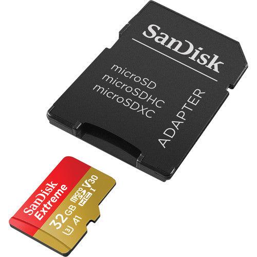 SanDisk 32GB Extreme UHS-I microSDHC Memory Card with SD Adapter - Image 3